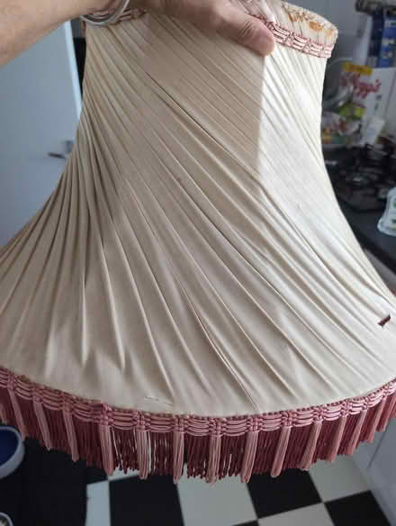 Photo of free 1940's standard lamp shade, frame (TN38 - St. Leonards) #1