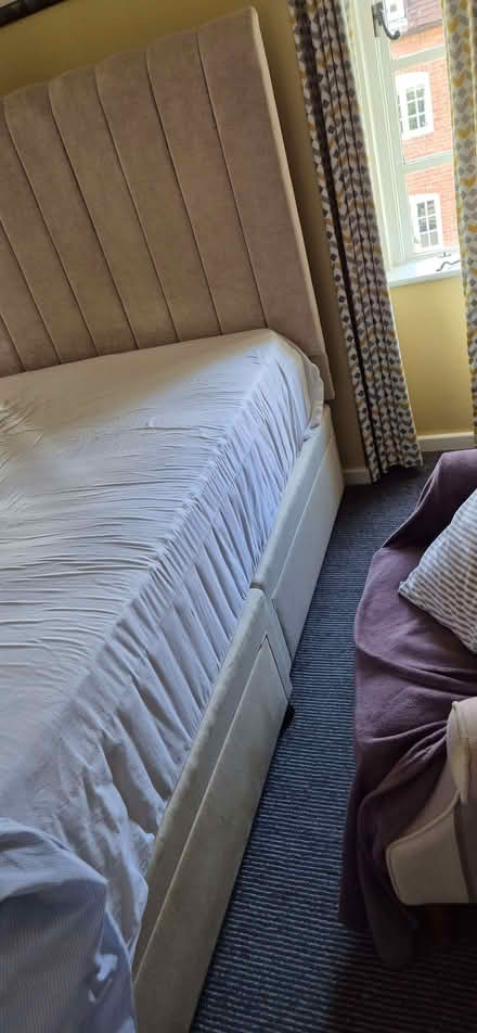 Photo of free Double Divan bed with drawers, plus double mattress (Kenilworth CV8) #1