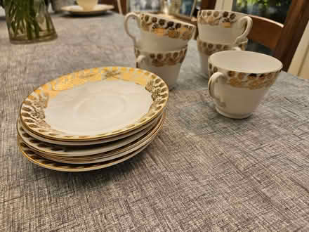 Photo of free Fine Bone China tea cups and saucers (Chesham HP5) #1