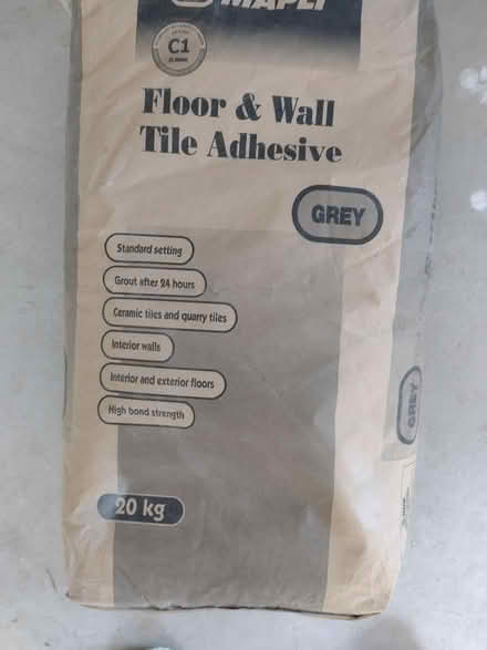 Photo of free Floor and wall tiles glue (Lordswood Chatham) #1