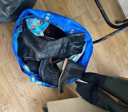 Photo of free 4 sacks of clothes boots shoes (West Ewell Epsom KT19) #2