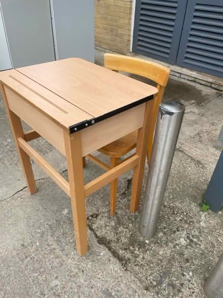 Photo of free Wooden school desk and chair (Oxford High School OX2) #4