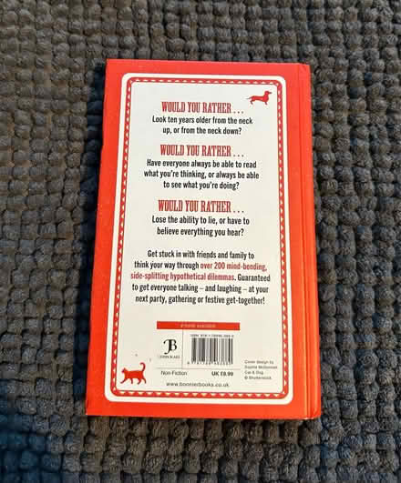 Photo of free “Would You Rather?” Book (Hemel Hempstead, HP2 area) #2