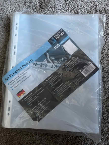 Photo of free Pack of punched pockets (Cheylesmore CV3) #1