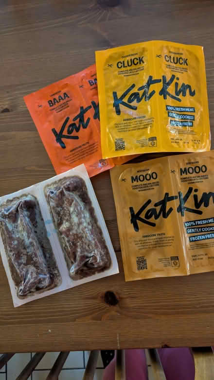 Photo of free Frozen cat food cooked fresh meat sachets (Llandrindod LD1) #1