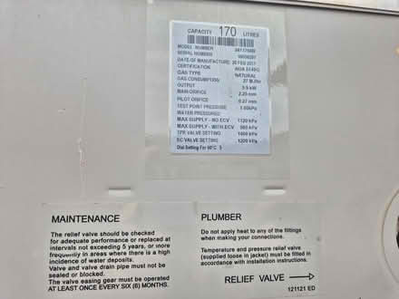 Photo of free Central heater and HWS - Fawkner (Northern suburbs) #1