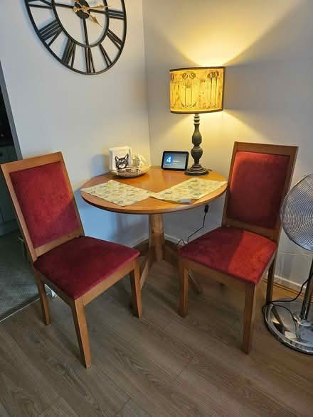 Photo of free DIning table and two chairs (Egham TW20) #1