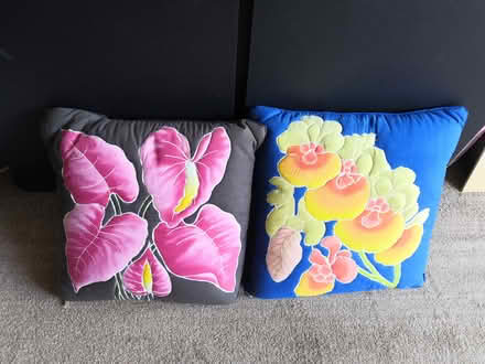 Photo of free 2 Colourful Cushions (Mickleover DE3) #1