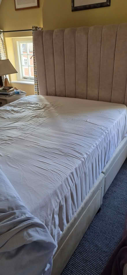 Photo of free Double Divan bed with drawers, plus double mattress (Kenilworth CV8) #2