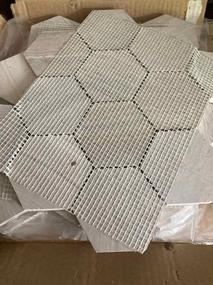 Photo of free Hexagonal ceramic tiles on mats (GL6 Minchinhampton) #2