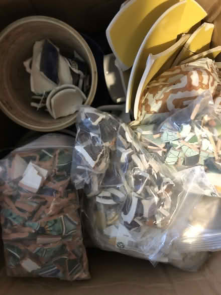 Photo of free ceramic mosaic pieces (West Berkeley) #1