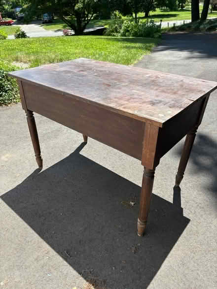 Photo of free Antique Oak table with drawer (Simsbury) #3