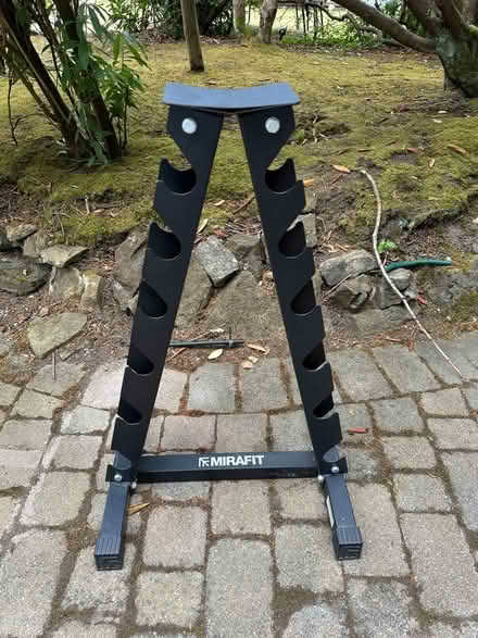 Photo of free Mirafit weights rack. (GU10) #1