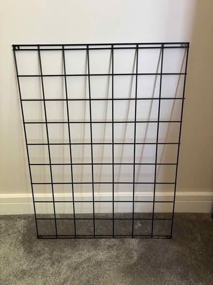 Photo of free Black metal grid notice board (Totley S17) #1