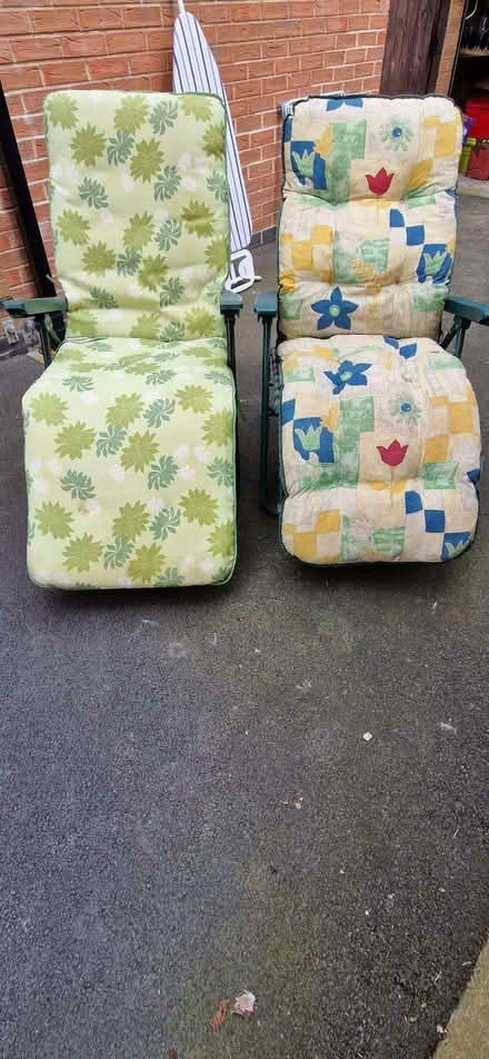 Photo of free 2 recliner sun loungers (Gregson Lane PR5) #1