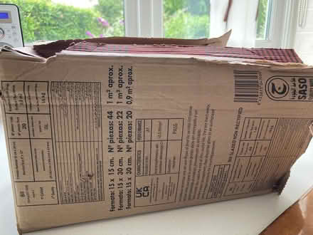 Photo of free 18 ochre ceramic tiles (GL6 Minchinhampton) #2
