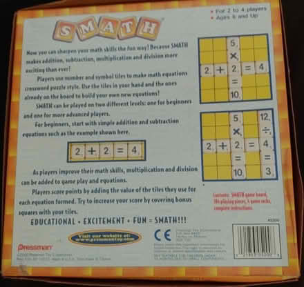 Photo of free SMATH board game (94087) #2