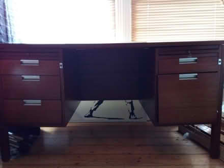 Photo of free A wooden desk (Earley RG6) #1