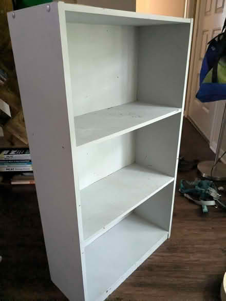 Photo of free Book shelf, gray (NRG stadium) #1