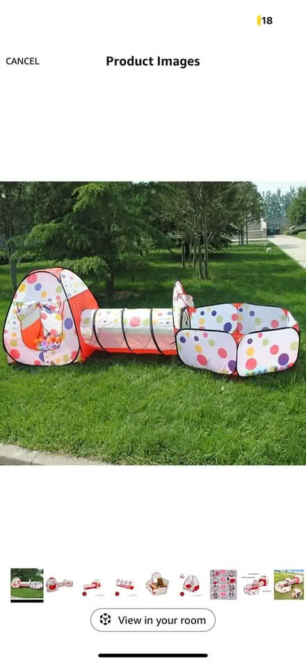Photo of free Childrens play tent 3 piece (Gorton M18) #2
