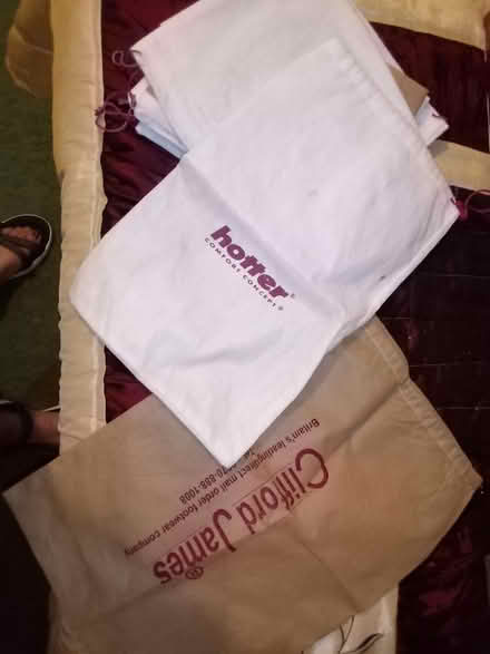Photo of free Variety of fabric shoe bags (Tonbridge) #1