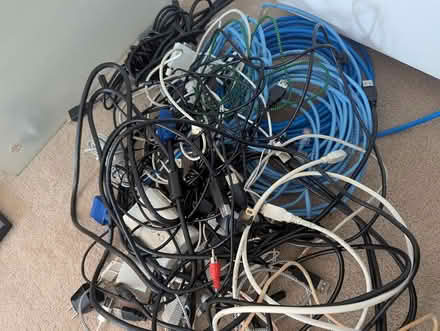 Photo of free assorted audio, video cables, etc (North Vanier) #2