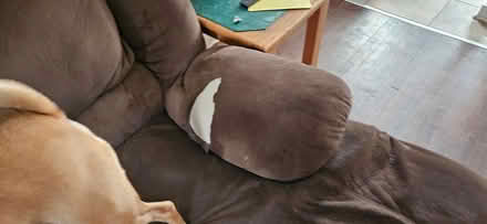 Photo of free Chocolate brown recliner couch (west st paul) #1