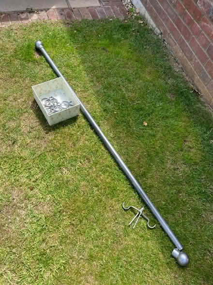 Photo of free Silver metal curtain pole (OX1, Kennington) #1