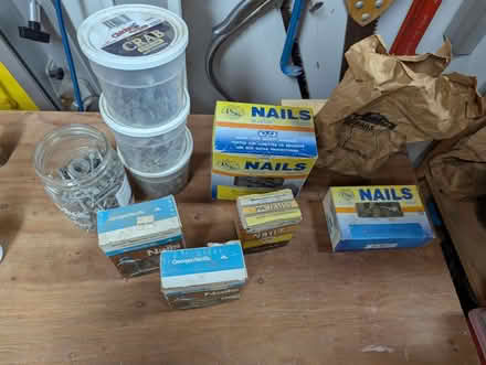 Photo of free Assorted tacks, brads, and nails (Burlingame Easton Addition) #2