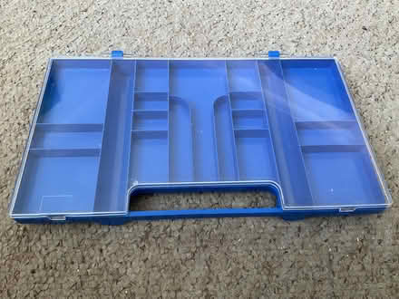 Photo of free Small blue box.White shelf thing? (Mottingham) #3