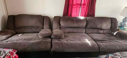 Photo of free Chocolate brown recliner couch (west st paul) #2