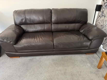 Photo of free Leather sofa and 2 armchairs (Milton heights OX14) #2