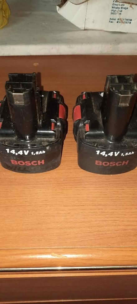 Photo of free 2 x tool rechargeable batteriès (Woodley RG6) #1