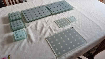 Photo of free Glass Dining Placemats And Coasters (CT5) #1