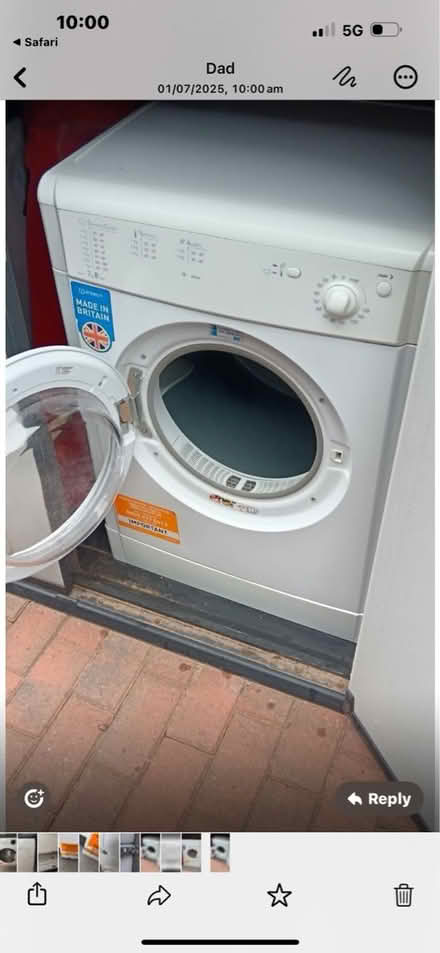 Photo of free White 8kg Tumble Dryer (Consett DH8) #1