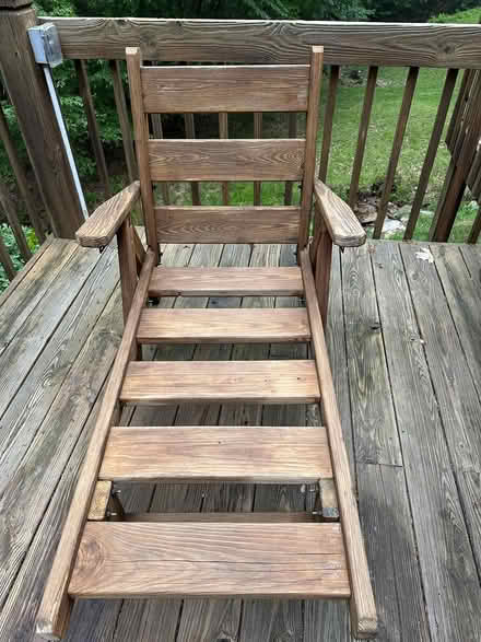 Photo of free quantity 2 wood loungers (Swanton) #3