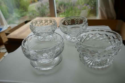 Photo of free Vintage Cut glass dessert bowls x 4 (Arnold NG5) #2