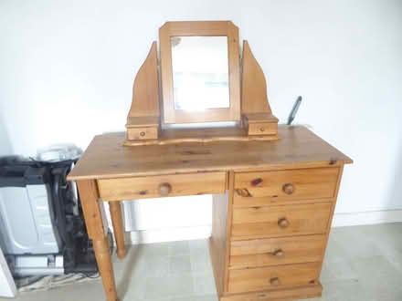 Photo of free Pine desk / dressing table (Garden Suburb OL8) #2