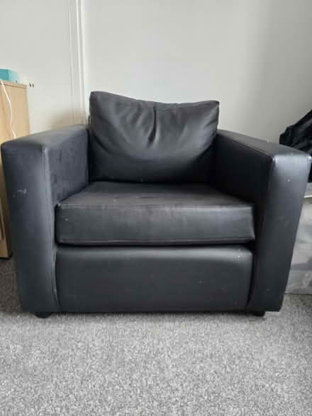 Photo of free Single Faux Leather sofa (City Centre S1) #1