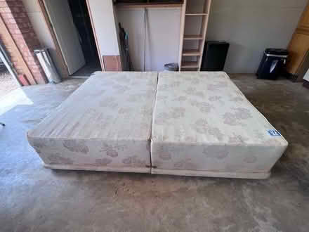 Photo of free King size spring interior bed base (Haynes West End MK45) #2