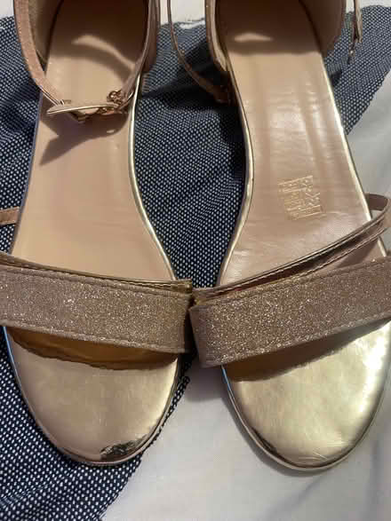 Photo of free Gold ankle strap sandals size 7 (Kenilworth CV8) #3