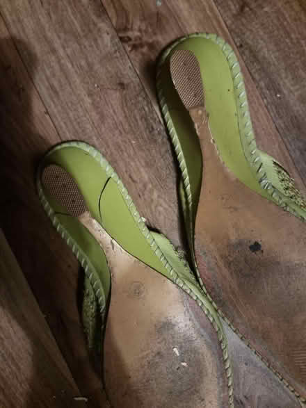 Photo of free Pretty lime green sandals in size 8 (stroud green N4) #2