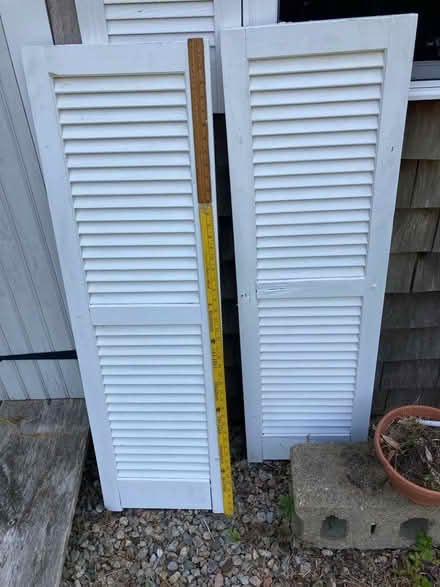Photo of free White wooden window Shutters (Chatham, MA) #1