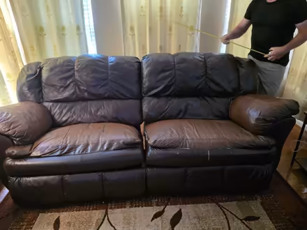 Photo of free 2 leather recliner sofas (Haymarket Va) #4