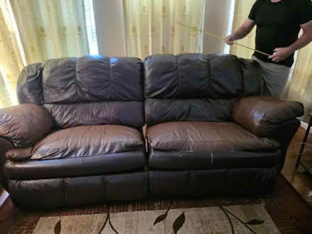Photo of free 2 leather recliner sofas (Haymarket Va) #4