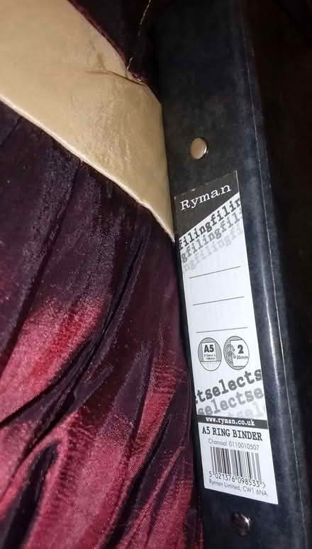 Photo of free A5 ring binder and refill pad (Tonbridge) #2