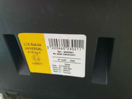 Photo of free Car seat (Swords) #1