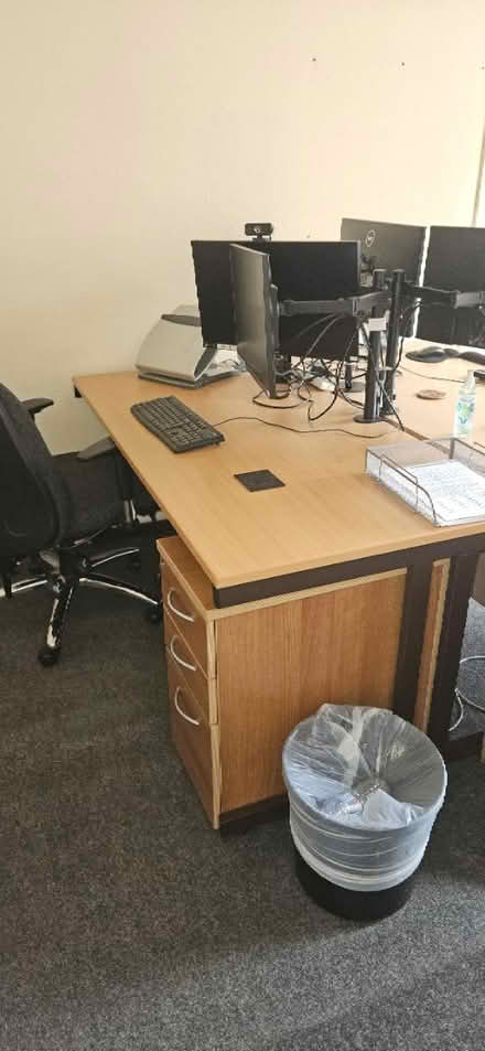 Photo of free 9 x Straight office tables (Worcester WR1) #1