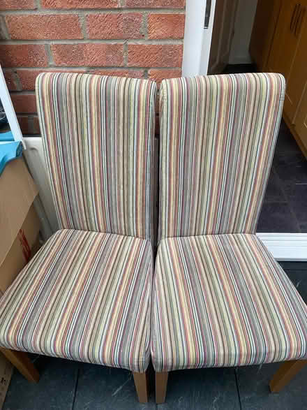 Photo of free Compact dining table and 2 upholstered chairs (Lisvane CF14) #4