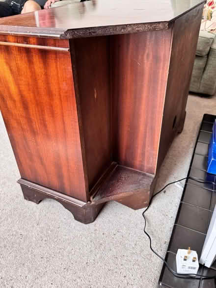 Photo of free Wooden corner tv unit (Long Eaton (NG10)) #4